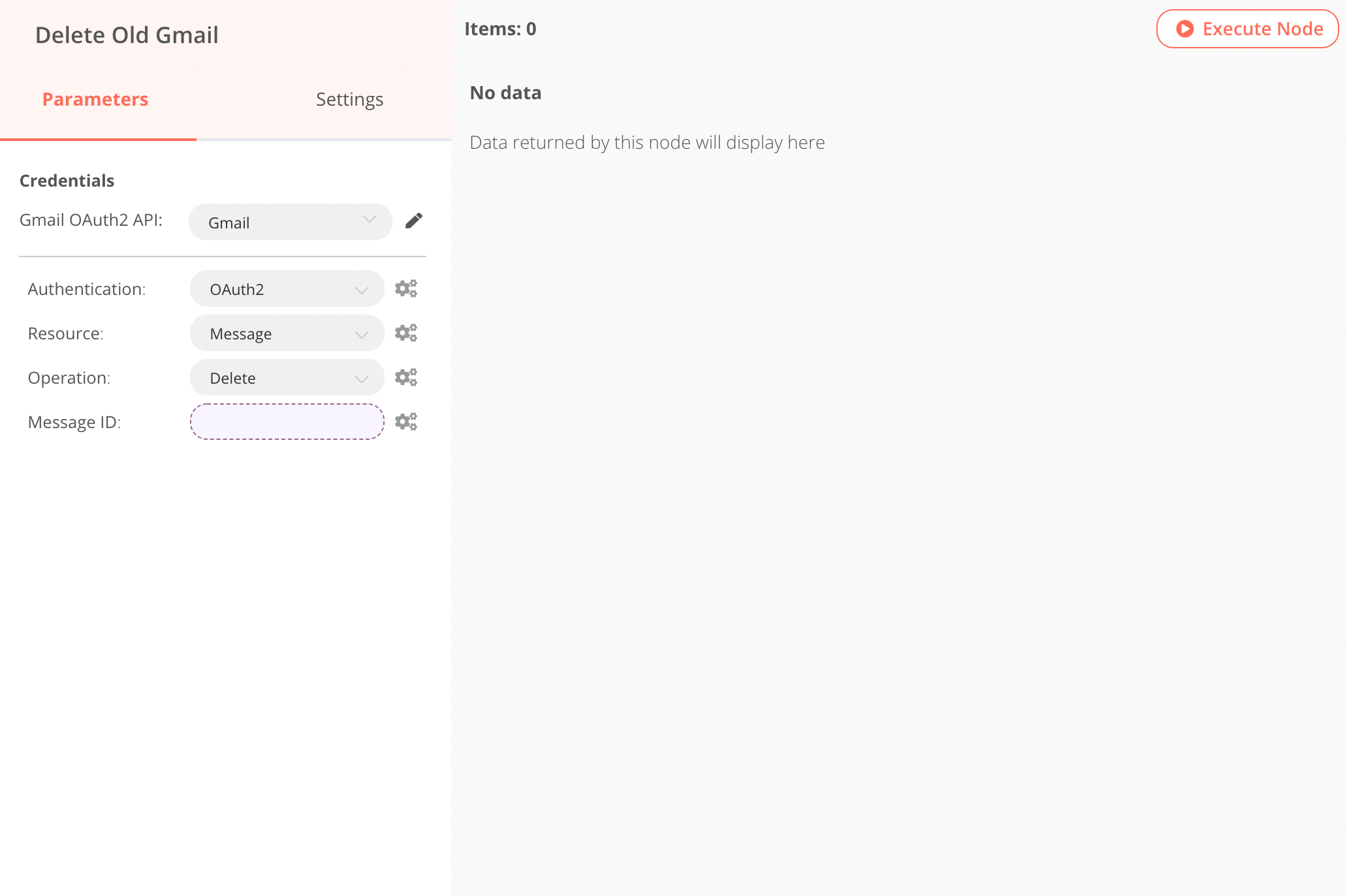 Gmail node